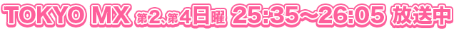 TOKYO MX 第２、第４日曜25:35〜放送中